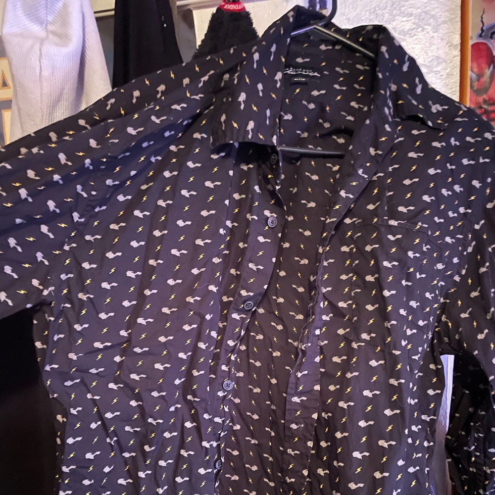 Pokémon center Pokémon classics pikachu long sleeve button shirt